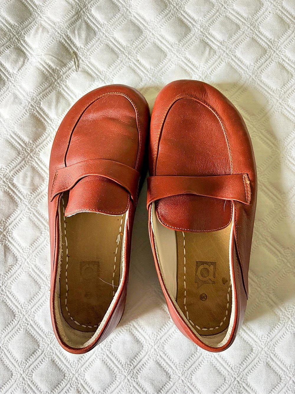 Barefoot Women's Brown Leather Loafers EU 38